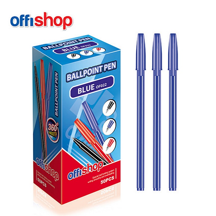 Hemijska olovka jednokratna plava OF022