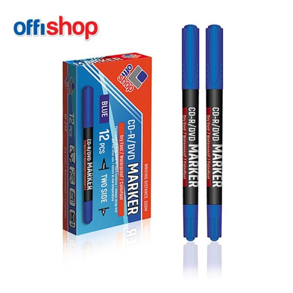 CD-R DVD Permanent Marker Blue 0.5-1.0mm OF299