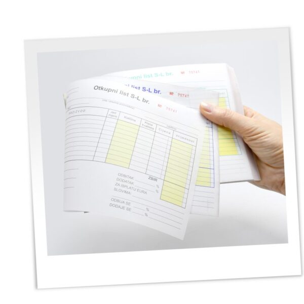 Otkupni List A5 99 lista 33 set x3 1Plus2 CG