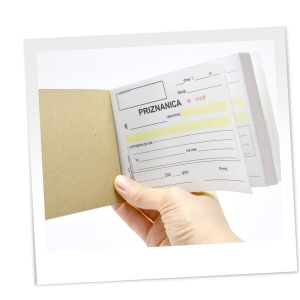 Priznanica A6 NCR 99 Lista 3x33 1Plus2