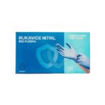 Rukavice Nitril Bez Pudera Plave Double Safe 100/1