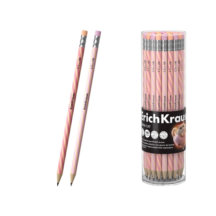 grafitna-olovka-plasticna-erich-krause-prima-cat-65385 Grafitna Olovka Plastična Erich Krause Prima Cat 65385 - Image 1