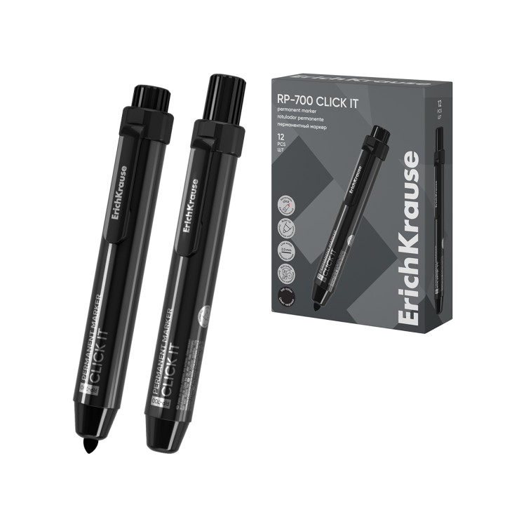 permanent-marker-erich-krause-rp-700-uvlacivi-crni-60828 Permanent Marker Erich Krause RP 700 Uvlacivi Crni 60828 - Image 1